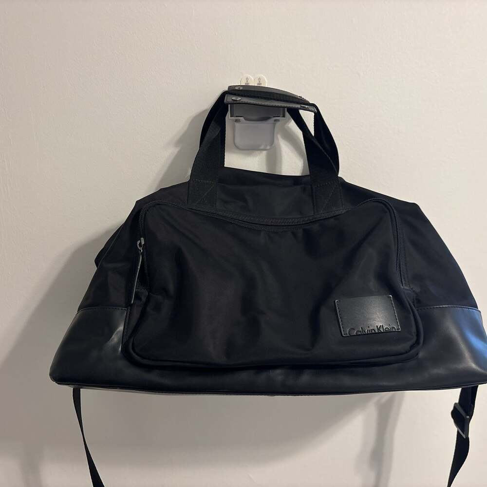 CALVIN KLEIN Cotton Nylon Duffle Bag BLACK